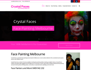 crystalfaces.com.au screenshot