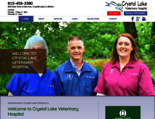 crystallakevet.com screenshot