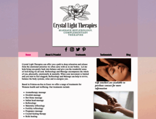 crystallighttherapies.com screenshot