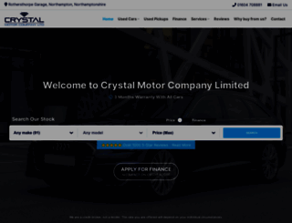 crystalmotorcompany.co.uk screenshot