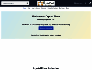 crystalplace.com screenshot