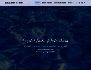 crystalpoolsofpetersburg.com screenshot