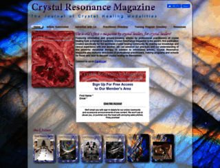crystalresonancemagazine.com screenshot