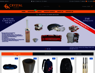 crystalsports.com.au screenshot