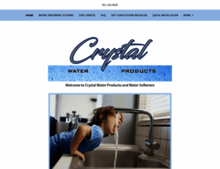 crystalwaterproducts.com screenshot