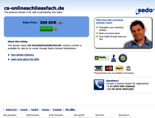 cs-onlineschliessfach.de screenshot