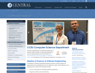 cs.ccsu.edu screenshot