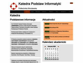 cs.pwr.edu.pl screenshot