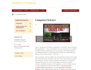 cs.simpson.edu screenshot