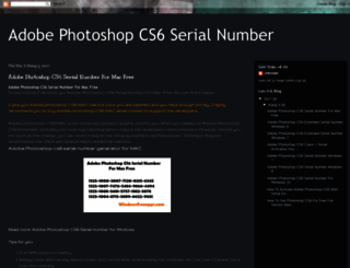 Access Cs6Serialnumber.Blogspot.Com. Adobe Photoshop Cs6 Serial Number