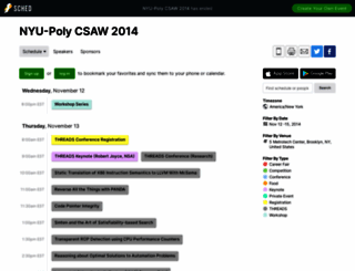 csaw2014.sched.org screenshot