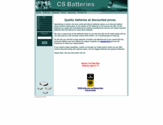 csbatteries.com screenshot