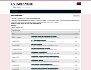 cscc.academicworks.com screenshot