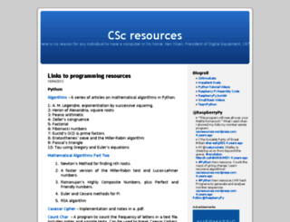 cscresources.wordpress.com screenshot