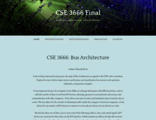 cse3666busarchitecture.wordpress.com screenshot