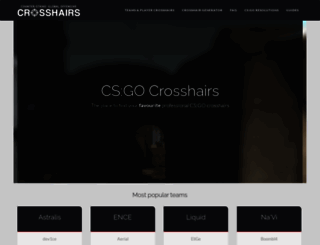 csgocrosshairs.com screenshot