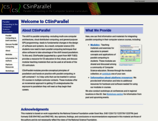 csinparallel.org screenshot