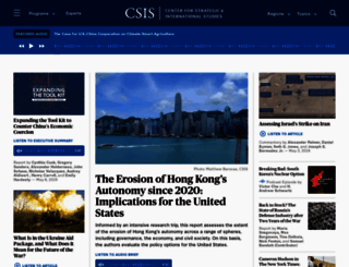 csis.org screenshot