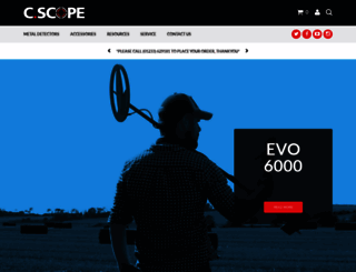 csmetaldetectors.com screenshot