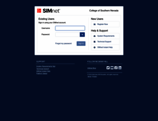 csn.simnetonline.com screenshot