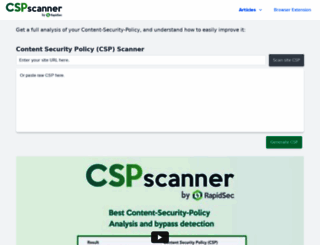 cspscanner.com screenshot
