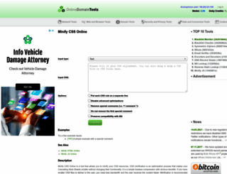 css-minify.online-domain-tools.com screenshot