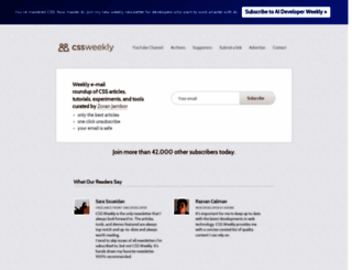 css-weekly.com screenshot