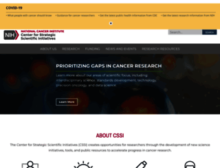 cssi.cancer.gov screenshot