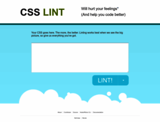 csslint.net screenshot