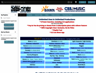 cssmusic.com screenshot