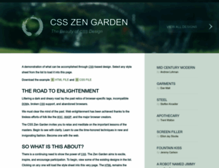 csszengarden.com screenshot