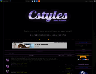 cstylessims3forum.forumotion.com screenshot