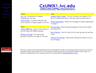 csunix1.lvc.edu screenshot
