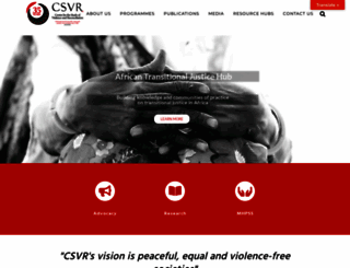 csvr.org.za screenshot