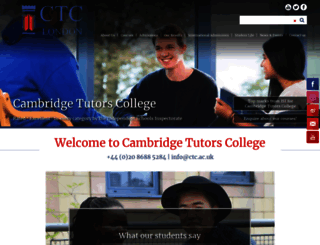 ctc.ac.uk screenshot