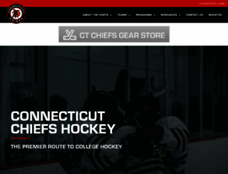 ctchiefshockey.com screenshot