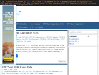 ctetjuly2015applicationform.in screenshot