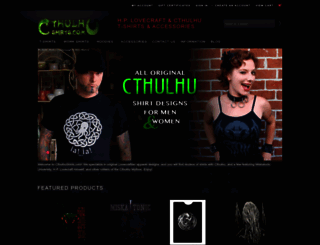 cthulhushirts.com screenshot