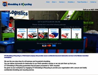 ctishredding.com.au screenshot