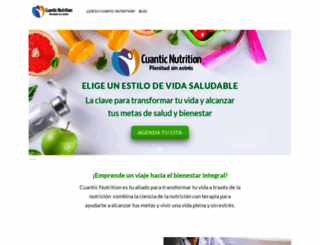 cuanticnutrition.com screenshot