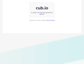 cub.io screenshot