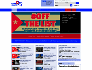 cuba-solidarity.org.uk screenshot