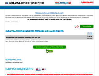 cuba.visacenter.ca screenshot