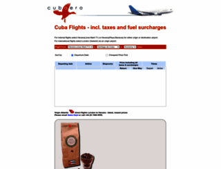 cubaero.com screenshot