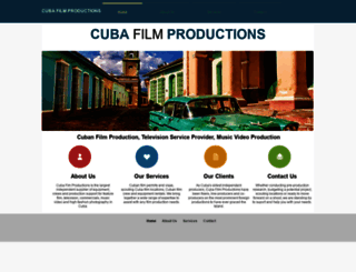 cubafilmproductions.com screenshot