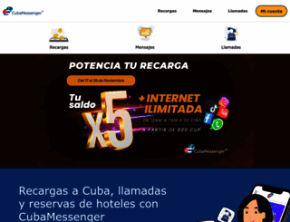 cubamessenger.com screenshot