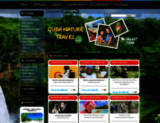 cubanaturetravel.com screenshot