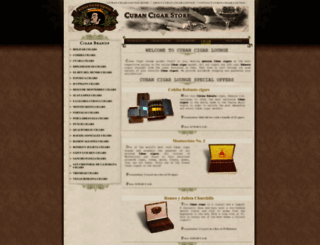 cubancigarlounge.com screenshot