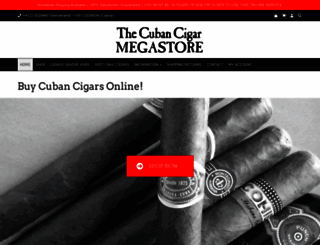 cubancigarmegastore.com screenshot