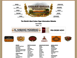 cubancigarwebsite.com screenshot